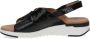 Caprice Zwarte Leren Platte Sandalen voor Vrouwen Black Dames - Thumbnail 6