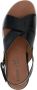 Caprice Zwarte Leren Platte Sandalen voor Vrouwen Black Dames - Thumbnail 7