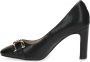 Caprice Zwarte Leren Pumps Verhogen Stijl Black Dames - Thumbnail 3