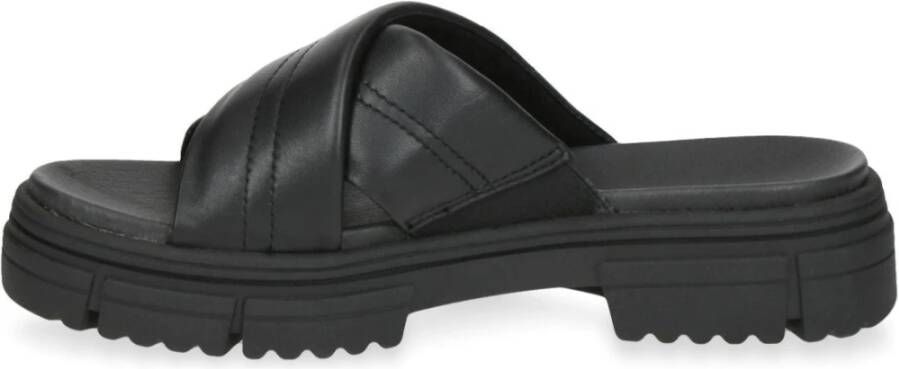 Caprice Sliders Zwart Dames