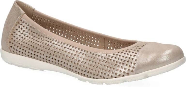 Caprice taupe casual closed shoes Beige Dames