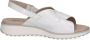 Caprice Witte Casual Open Platte Sandalen White Dames - Thumbnail 4