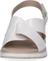 Caprice Witte Casual Open Platte Sandalen White Dames - Thumbnail 6