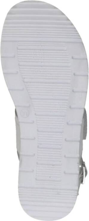 Caprice Witte Open Platte Sandalen Vrouwen