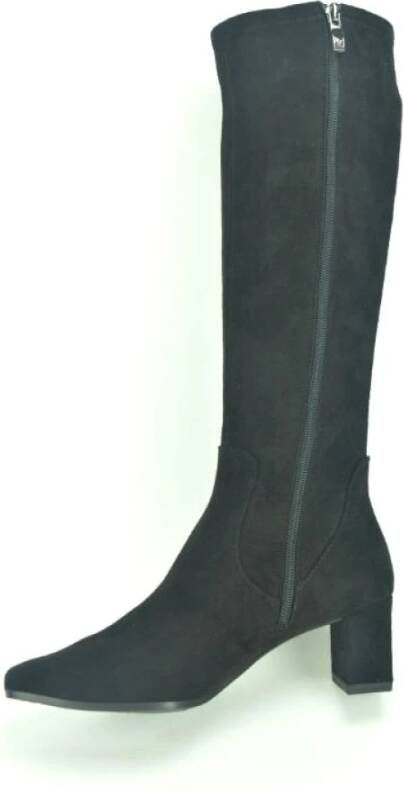 Caprice Zwart strechdaim Laars 5cm