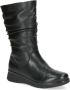 Caprice Zwarte Casual Gesloten Booties Vrouwen Black Dames - Thumbnail 4