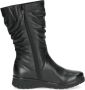 Caprice Zwarte Casual Gesloten Booties Vrouwen Black Dames - Thumbnail 5
