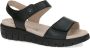 Caprice Zwarte Casual Open Platte Sandalen Black Dames - Thumbnail 4