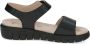 Caprice Zwarte Casual Open Platte Sandalen Black Dames - Thumbnail 5
