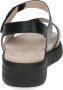 Caprice Zwarte Casual Open Platte Sandalen Black Dames - Thumbnail 7