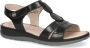 Caprice Zwarte Casual Open Platte Sandalen Black Dames - Thumbnail 4