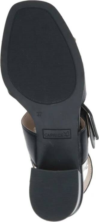 Caprice Zwarte Casual Open Sandalen Vrouwen
