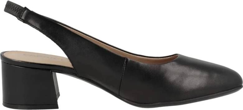 Caprice Zwarte elegante pumps met hak voor dames