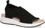 Caprice Zwarte Gebreide Casual Open Sandalen Black Dames - Thumbnail 4