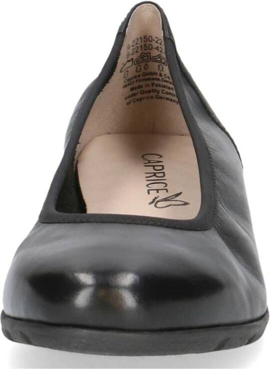 Caprice Zwarte Gesloten Ballerina Schoenen voor Dames Black Dames