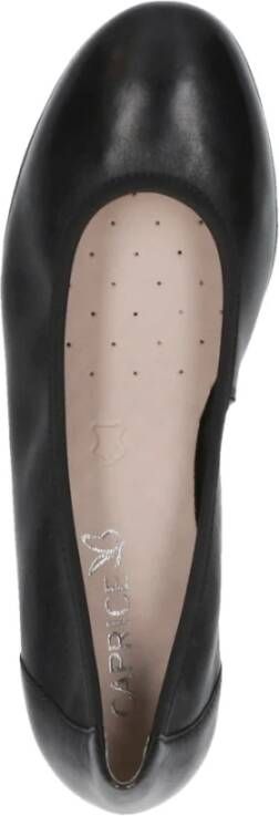 Caprice Zwarte Gesloten Ballerina Schoenen voor Dames Black Dames