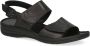 Caprice Zwarte Nappa Casual Open Sandalen Black Dames - Thumbnail 3