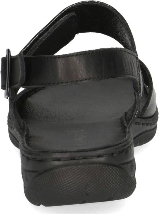 Caprice Zwarte Nappa Casual Open Sandalen Black Dames