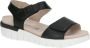 Caprice Zwarte Nappa Casual Open Sandalen Black Dames - Thumbnail 4