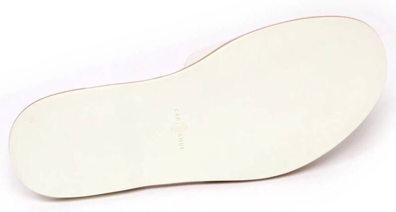 Car Shoe Madras Bianco Sandaal Schoen Avorio