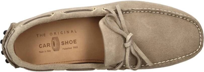 Car Shoe Platte schoenen Beige