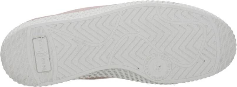 Car Shoe Roze Stoffen Sneakers met Verouderingseffect