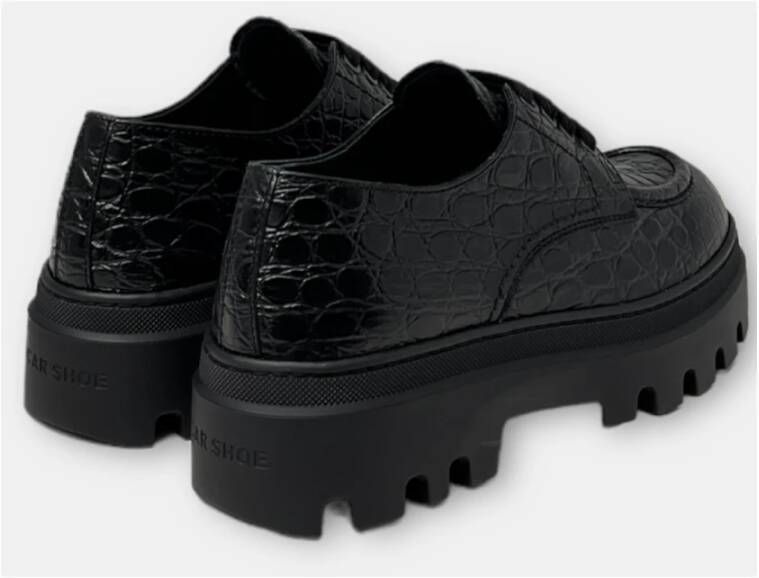 Car Shoe Veterschoenen Black Dames