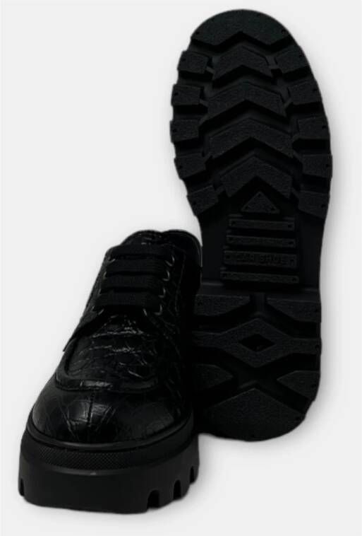 Car Shoe Veterschoenen Black Dames