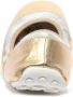 Car Shoe Zilveren Ballerina Schoen van Nappaleer - Thumbnail 2