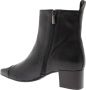 Carel Zwarte leren enkellaars met glanzende afwerking Black Dames - Thumbnail 2