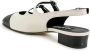 Carel Zwarte Dubbele Band Slingback Puntige Neus Beige Dames - Thumbnail 19