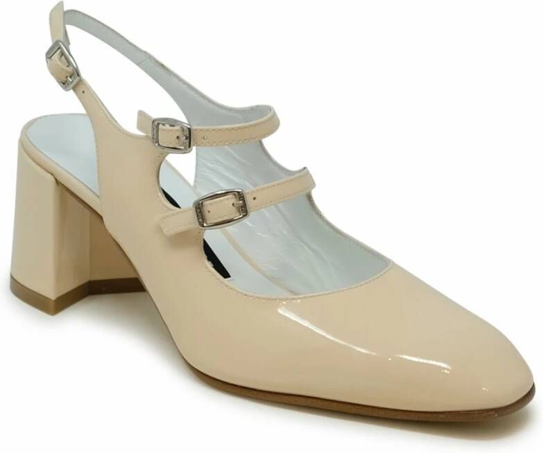 Carel Beige Lakleren Ballet Pumps Beige Dames