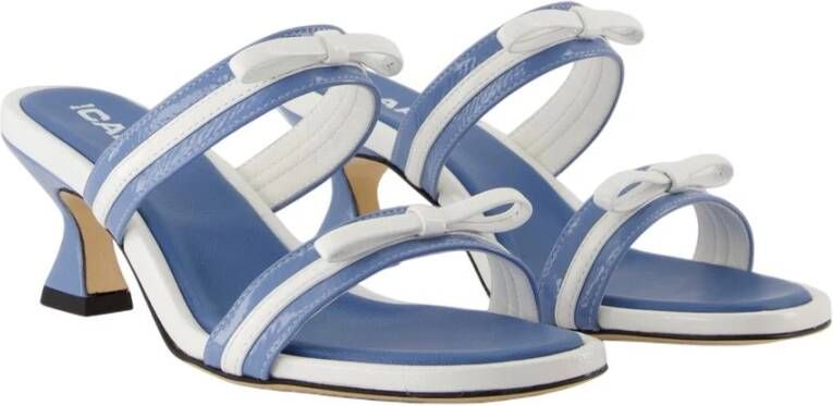 Carel Blauwe Leren Sandalen Luna Stijl