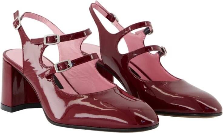 Carel Bordeaux Leren Pumps