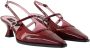 Carel Bordeaux Leren Sandalen Vernis Details - Thumbnail 2