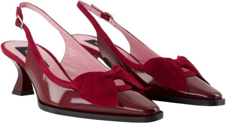 Carel Bordeaux Marquise Patent Leren Sandalen