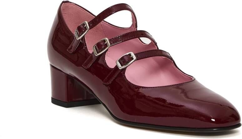 Carel Bordeaux Patent Pump met Drie Bandjes
