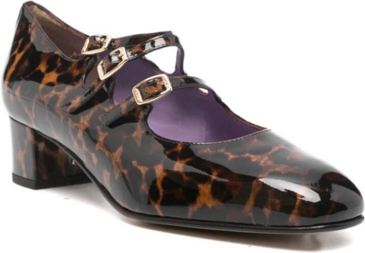 Carel Bruine Hak Patent Leren Pumps