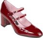 Carel Burgundy Patent Leather Stijlvolle Handtas Red Dames - Thumbnail 2