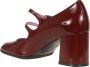 Carel Burgundy Patent Mary Jane Hakken Red Dames - Thumbnail 2