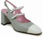 Carel Grijze Leren Ballet Pumps Ss24 Multicolor Dames - Thumbnail 2