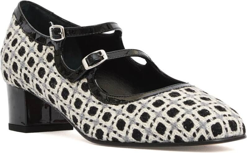 Carel Grijze Wol Pumps Stijlvolle Hakken