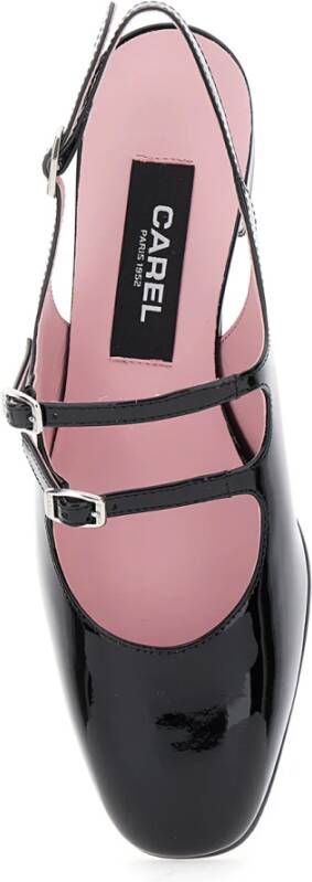 Carel Zwarte Mary Jane Patentleren Schoenen Black Dames - Foto 12
