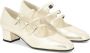 Carel Kina triple -riem gelamineerde lederen pompen White Dames - Thumbnail 2