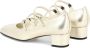 Carel Kina triple -riem gelamineerde lederen pompen White Dames - Thumbnail 4