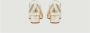 Carel Kina triple -riem gelamineerde lederen pompen White Dames - Thumbnail 9