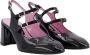 Carel Leren Patent Amandel Teen Pumps met Bandjes Black Dames - Thumbnail 2
