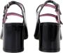 Carel Leren Patent Amandel Teen Pumps met Bandjes Black Dames - Thumbnail 3