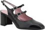 Carel Leren Patent Amandel Teen Pumps met Bandjes Black Dames - Thumbnail 7