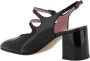 Carel Leren Patent Amandel Teen Pumps met Bandjes Black Dames - Thumbnail 5